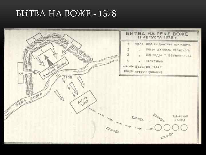 БИТВА НА ВОЖЕ - 1378 