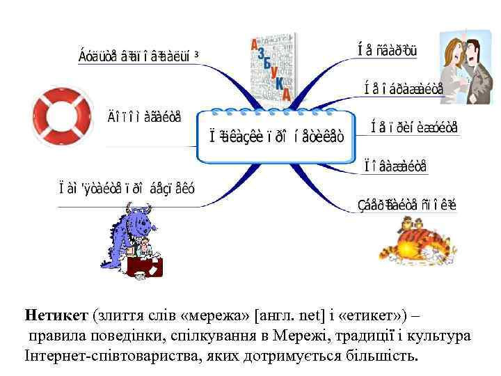 Нетикет (злиття слів «мережа» [англ. net] і «етикет» ) – правила поведінки, спілкування в