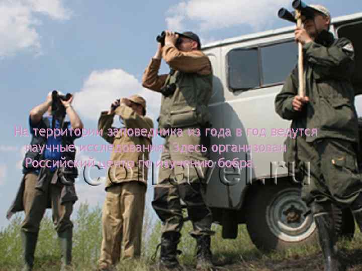 На территории заповедника из года в год ведутся научные исследования. Здесь организован Российский центр