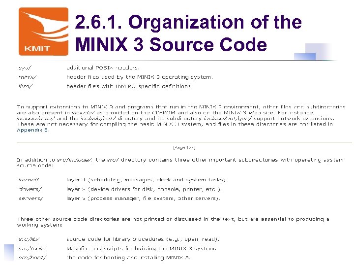 2. 6. 1. Organization of the MINIX 3 Source Code 66 陳鍾誠 - 2018/3/15