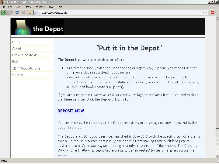 Depot Page 