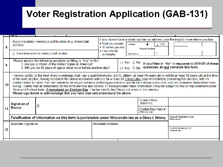 Voter Registration Application (GAB-131) 