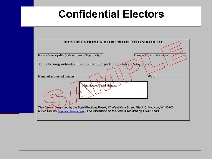 Confidential Electors 