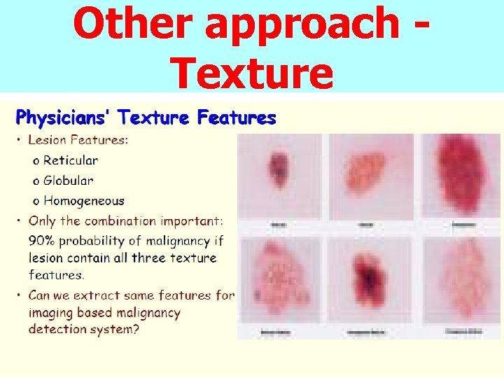 Other approach Texture 