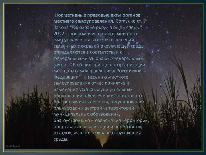  Нормативные правовые акты органов местного самоуправления. Согласно ст. 7 Закона 