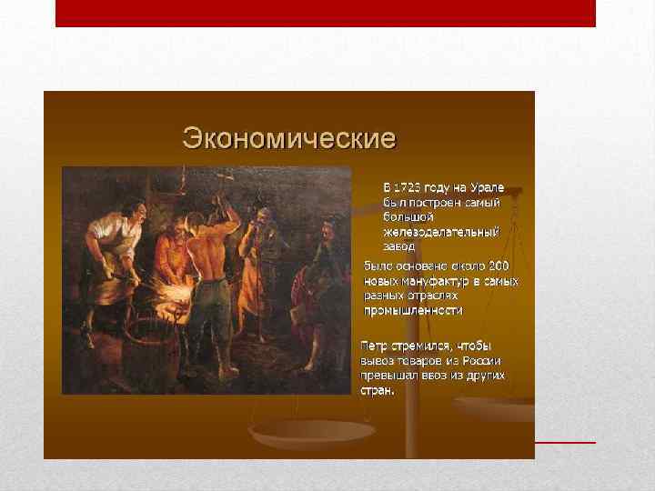 Экономические Реформы Петра 