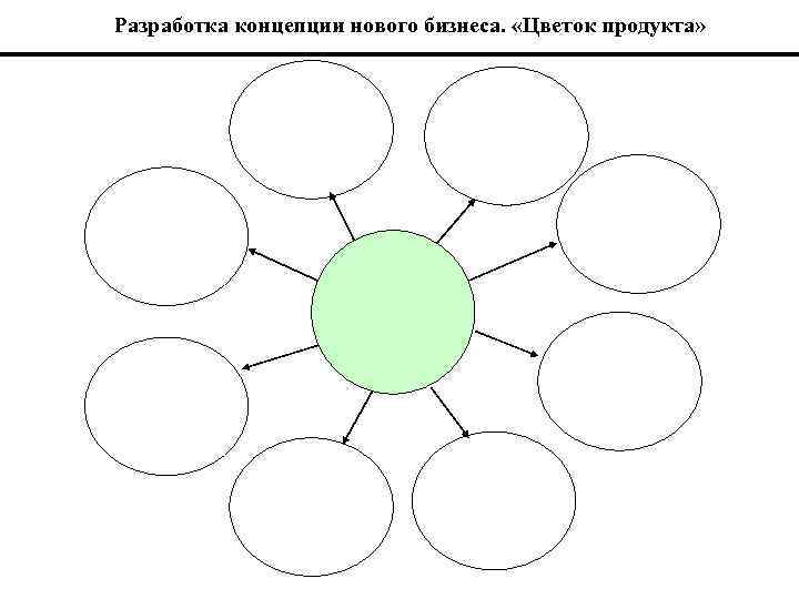 Разработка концепции нового бизнеса. «Цветок продукта» 