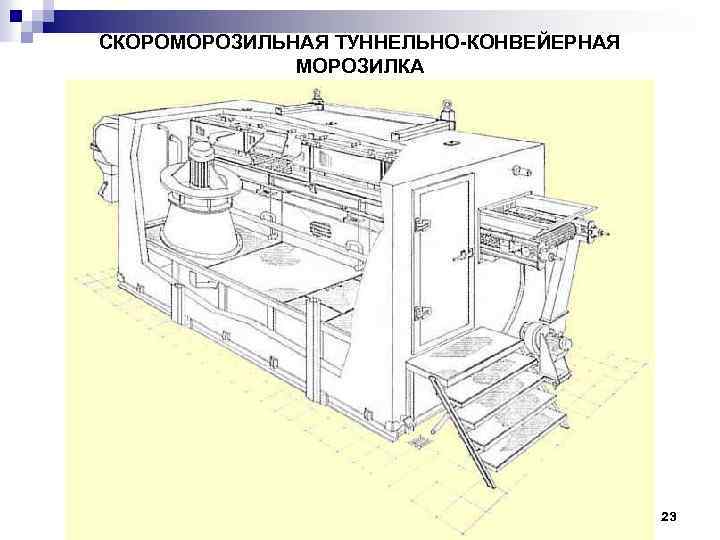 СКОРОМОРОЗИЛЬНАЯ ТУННЕЛЬНО-КОНВЕЙЕРНАЯ МОРОЗИЛКА 23 