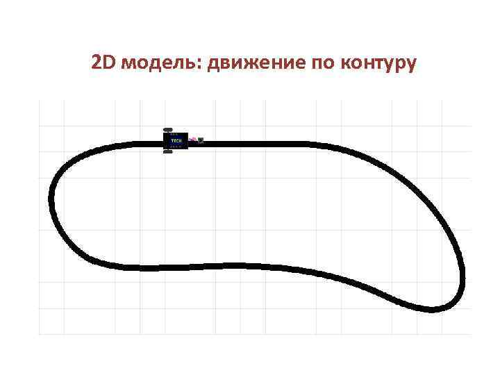 2 D модель: движение по контуру 