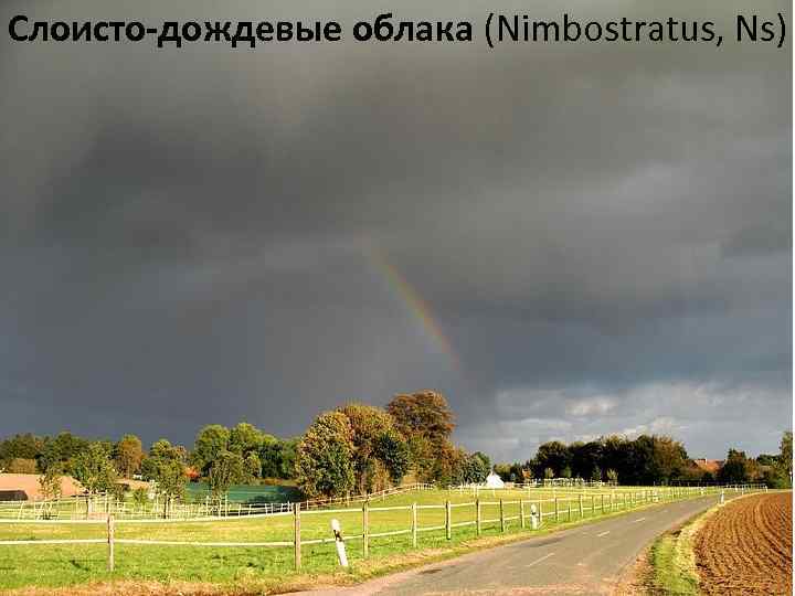 Слоисто-дождевые облака (Nimbostratus, Ns) 