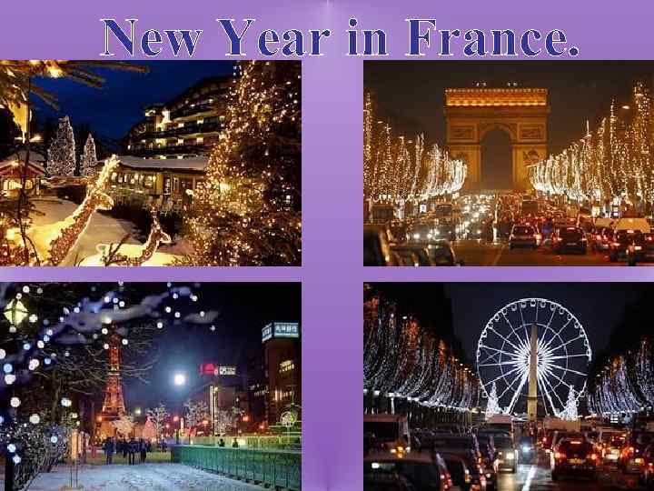 New Year in France. 