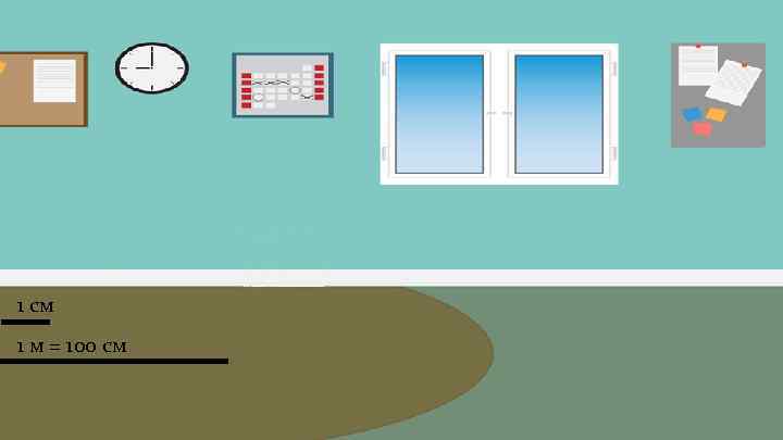 1 см 1 м = 100 см 