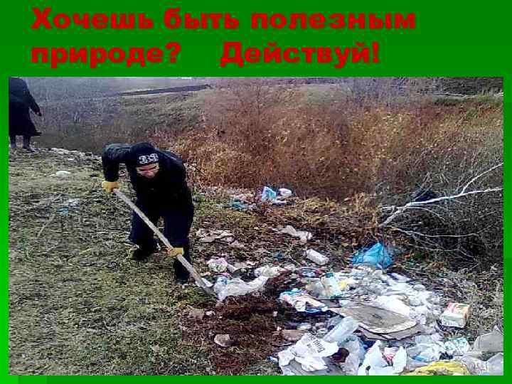 Хочешь быть полезным природе? Действуй! 