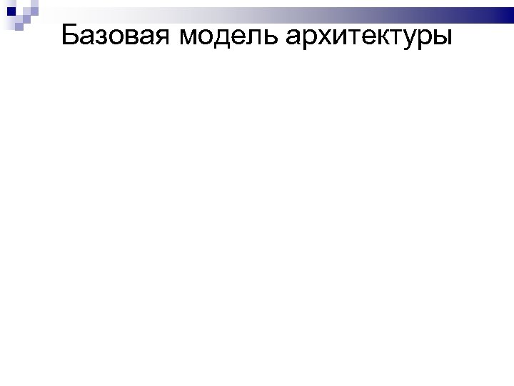 Базовая модель архитектуры 