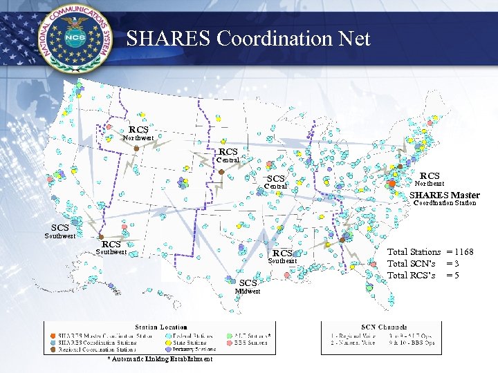 SHARES Coordination Net RCS Northwest RCS Central SCS Central RCS Northeast SHARES Master Coordination