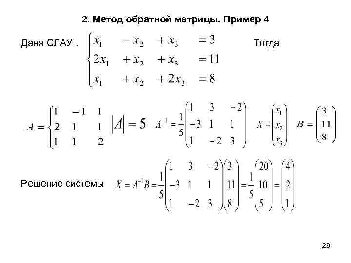 Метод якоби презентация