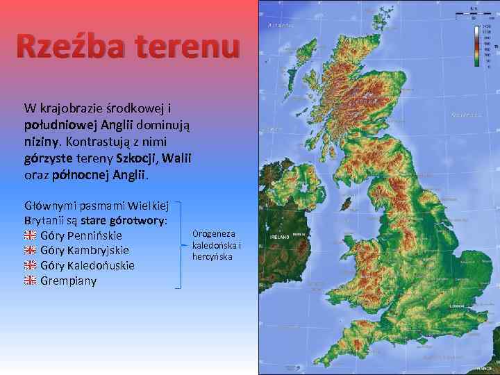 Rzeźba terenu W krajobrazie środkowej i południowej Anglii dominują niziny. Kontrastują z nimi górzyste