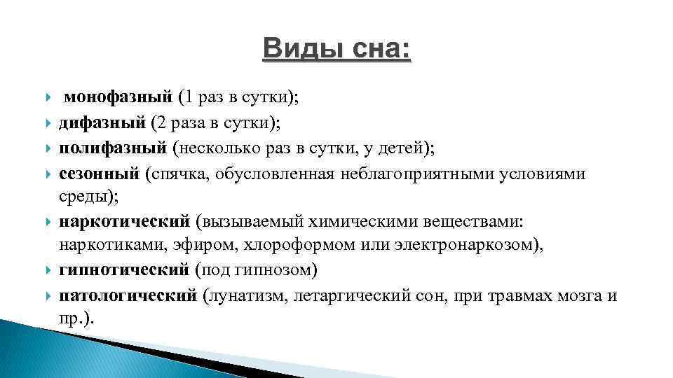 Виды сна. Виды сна монофазный. Типы сна человека. Виды снов и их особенности.