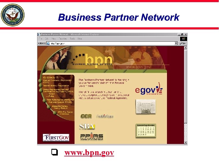 Business Partner Network www. bpn. gov 