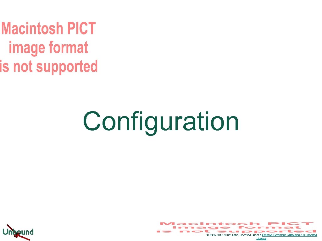 Configuration © 2006 -2012 NLnet Labs, Licensed under a Creative Commons Attribution 3. 0