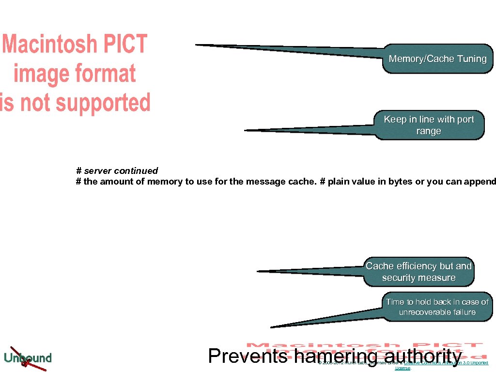 Memory/Cache Tuning Keep in line with port range # server continued # the amount