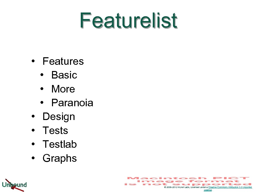 Featurelist • Features • Basic • More • Paranoia • Design • Tests •