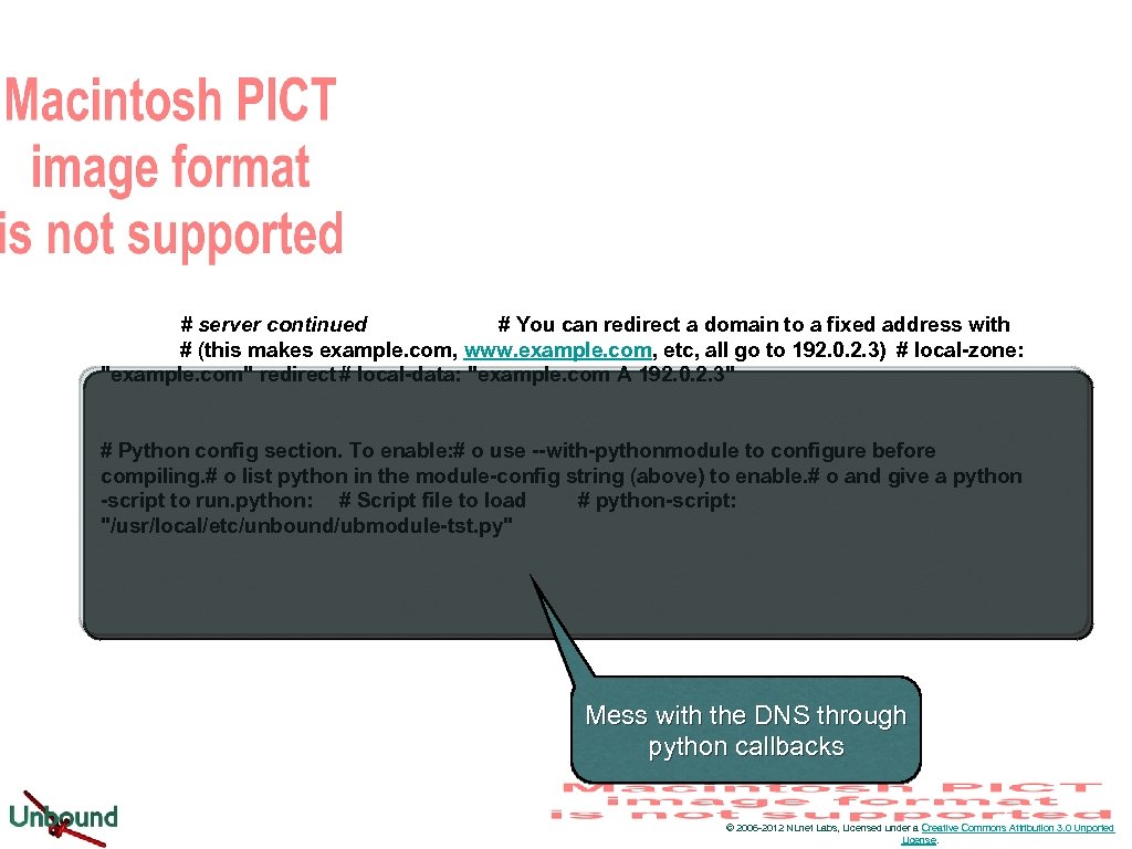 # server continued # You can redirect a domain to a fixed address with