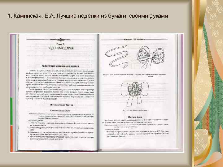 1. Каминская, Е. А. Лучшие поделки из бумаги своими руками 