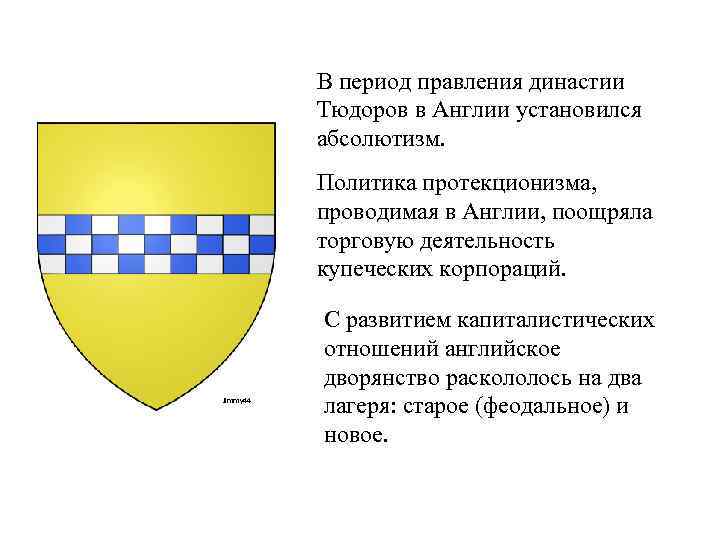 В период правления династии Тюдоров в Англии установился абсолютизм. Политика протекционизма, проводимая в Англии,
