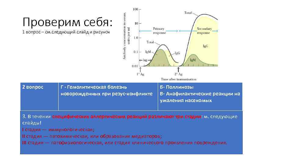 Проверим себя: 1 вопрос – см. следующий слайд и рисунок 2 вопрос Г -