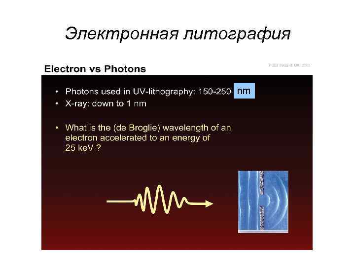 Электронная литография nm 