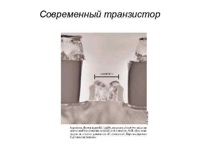 Современный транзистор 