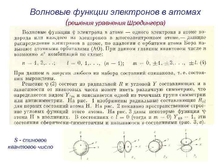 Вероятность электрона