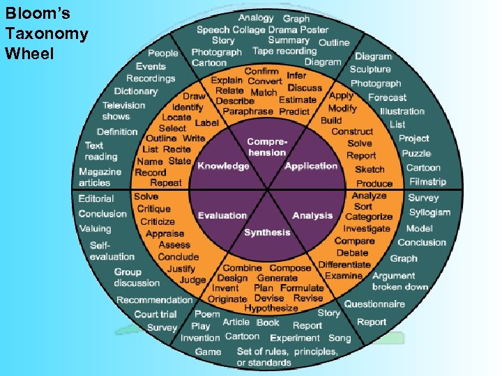 Bloom’s Taxonomy Wheel 