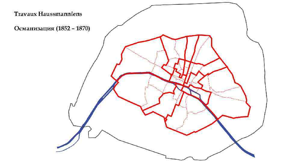 Travaux Haussmanniens Османизация (1852 – 1870) 
