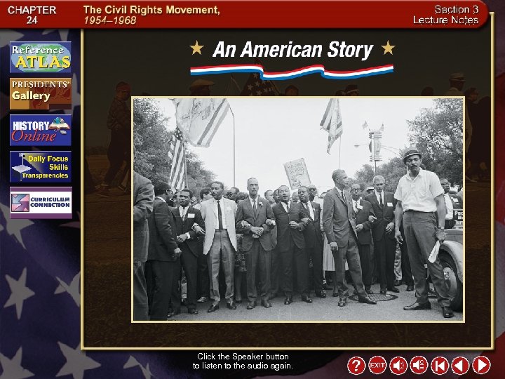 Click the Speaker button to listen to the audio again. 