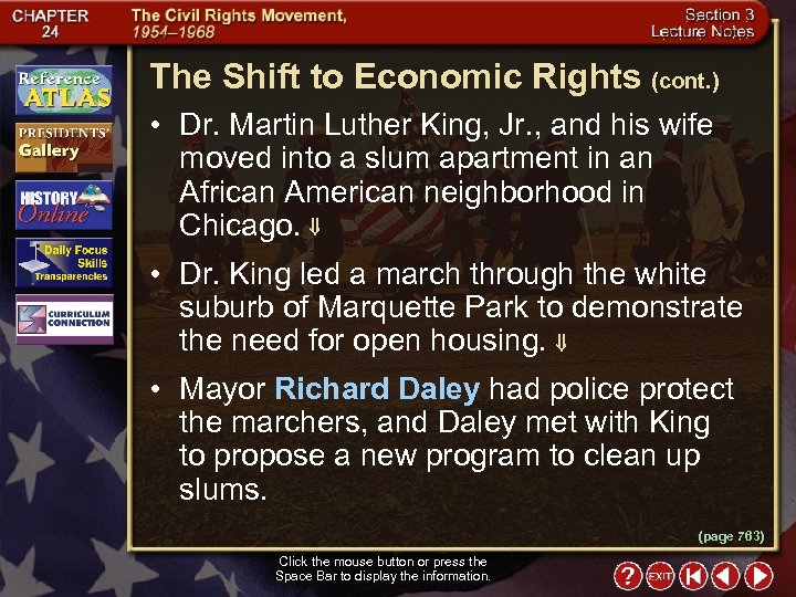 The Shift to Economic Rights (cont. ) • Dr. Martin Luther King, Jr. ,