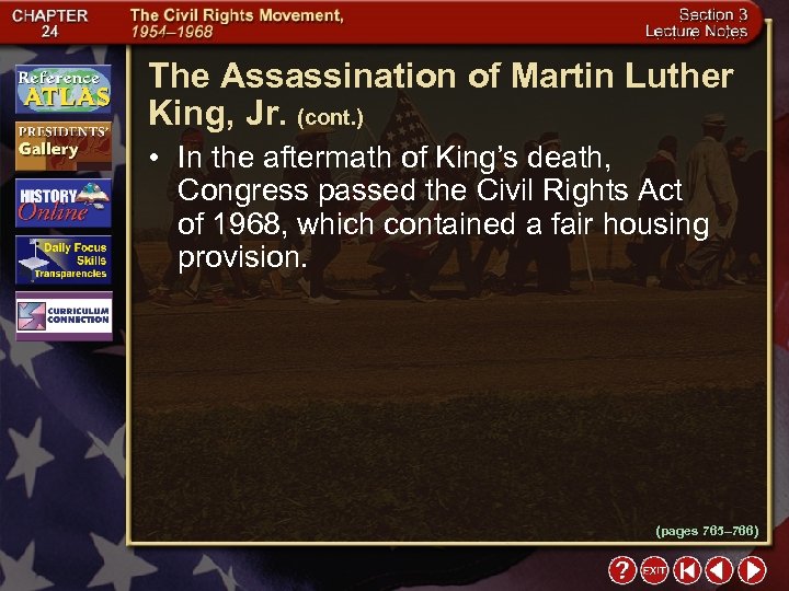 The Assassination of Martin Luther King, Jr. (cont. ) • In the aftermath of