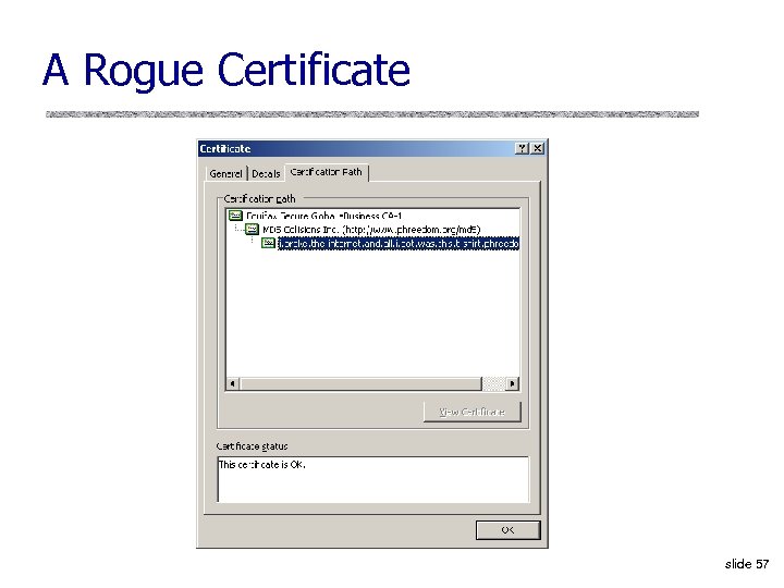 A Rogue Certificate slide 57 