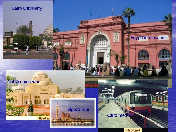 Cairo university Egyptian museum Nobian museum Elgeza tour Cairo metro 