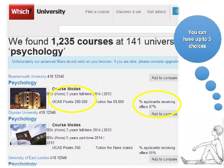 You can have up to 5 choices 