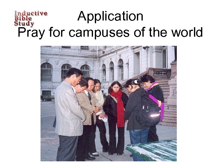 Application Pray for campuses of the world 