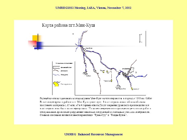 UMREG 2012 Meeting, IAEA, Vienna, November 7, 2012 UMREG Balanced Resources Management 