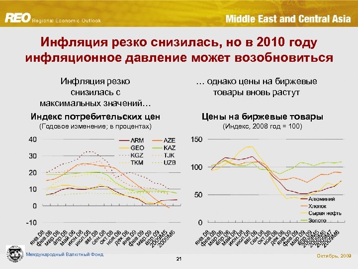 Инфляция резко снизилась, но в 2010 году инфляционное давление может возобновиться Инфляция резко снизилась