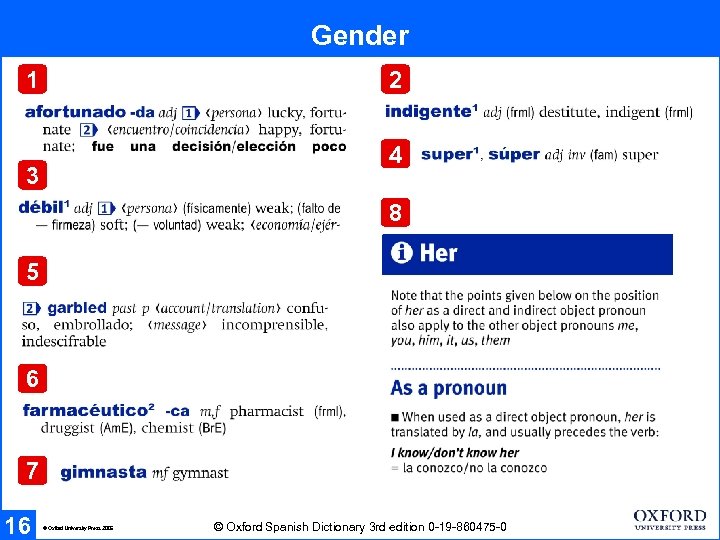 Gender 1 2 4 3 8 5 6 7 16 © Oxford University Press