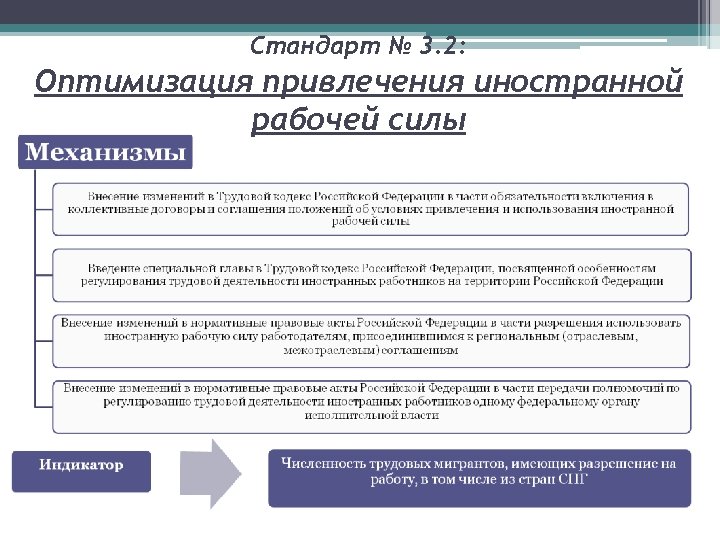 Стандарт № 3. 2: Оптимизация привлечения иностранной рабочей силы 