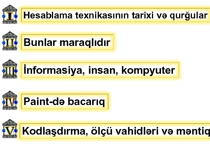 Hesablama texnikasının tarixi və qurğular Bunlar maraqlıdır İnformasiya, insan, kompyuter Paint-də bacarıq Kodlaşdırma, ölçü