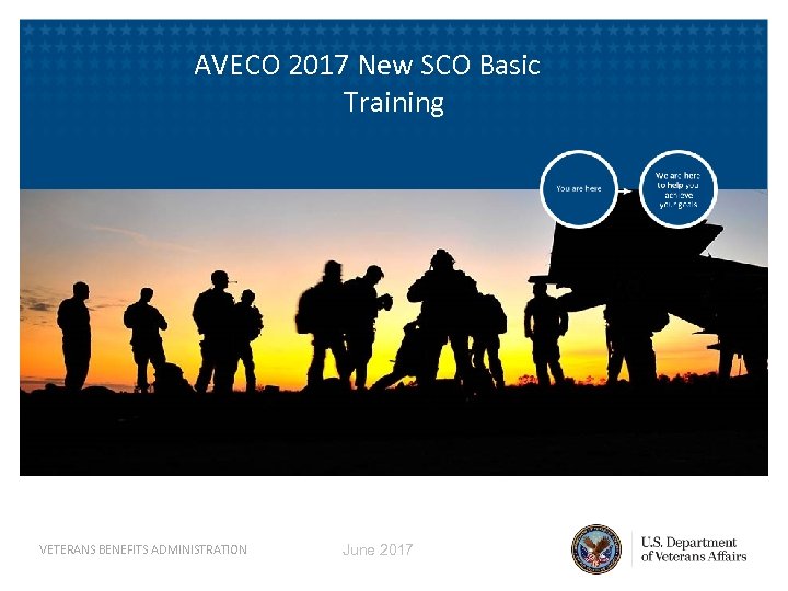 AVECO 2017 New SCO Basic Training VETERANS BENEFITS ADMINISTRATION June 2017 
