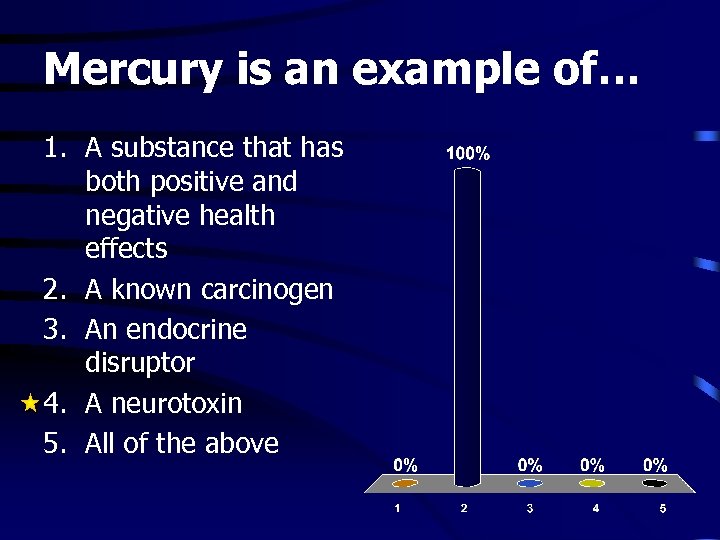 Mercury is an example of… 1. A substance that has both positive and negative