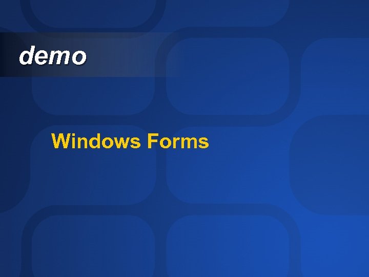 demo Windows Forms 
